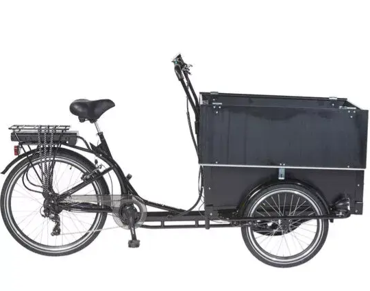 AMCARGOBIKES CURVE WORKMAN 2 CARGO ELECTRIC TRICYCLE – BLACK/ Top speed 25km
