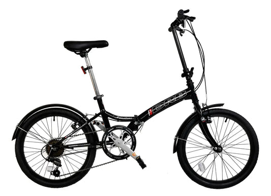 DRB FREEDOM FOLDING COMMUTER BICYCLE, 20″ WHEEL – GLOSS BLACK