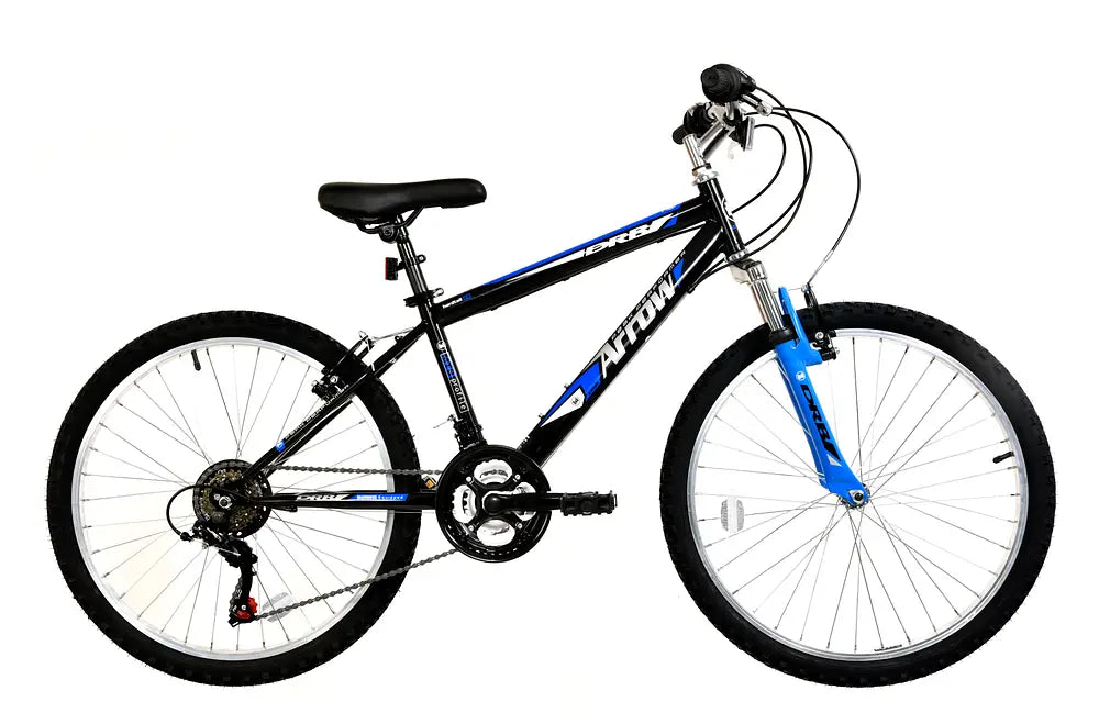 DRB ARROW BOYS HARDTAIL MOUNTAIN BIKE, 24″ WHEEL – BLACK/BLUE