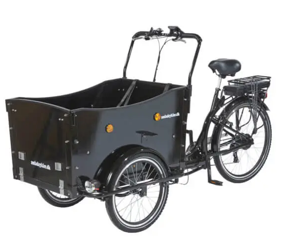 AMCARGOBIKES CURVE DOG FRIENDLY CARGO ELECTRIC TRICYCLE – BLACK