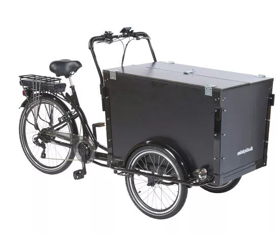 AMCARGOBIKES CURVE WORKMAN 2 CARGO ELECTRIC TRICYCLE – BLACK